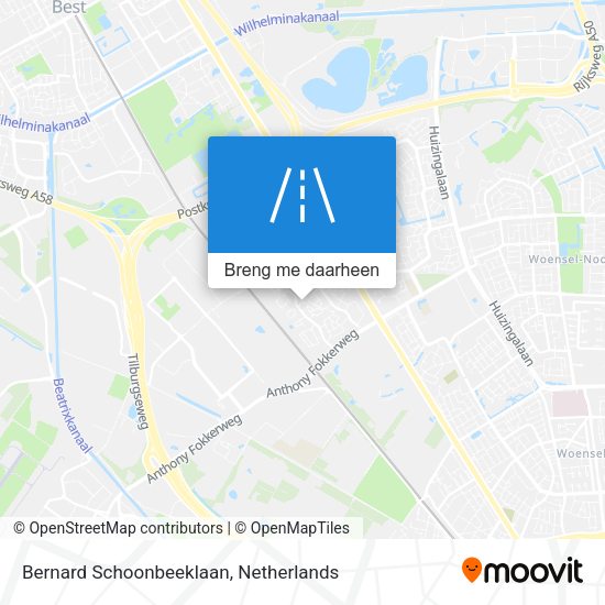 Bernard Schoonbeeklaan kaart