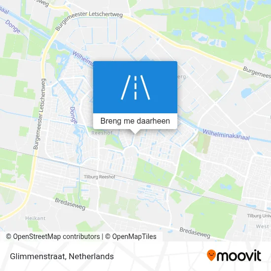 Glimmenstraat kaart