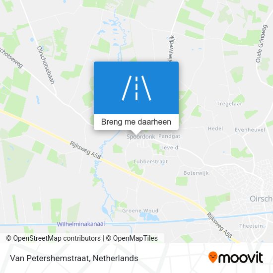 Van Petershemstraat kaart