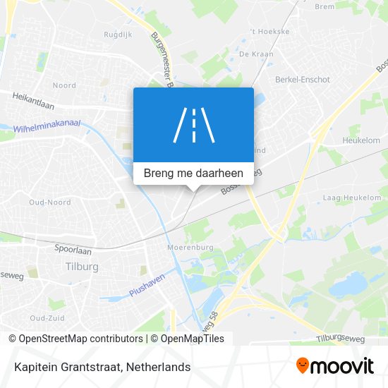 Kapitein Grantstraat kaart