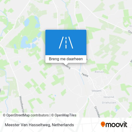 Meester Van Hasseltweg kaart