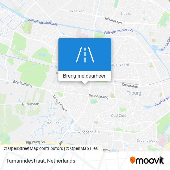 Tamarindestraat kaart