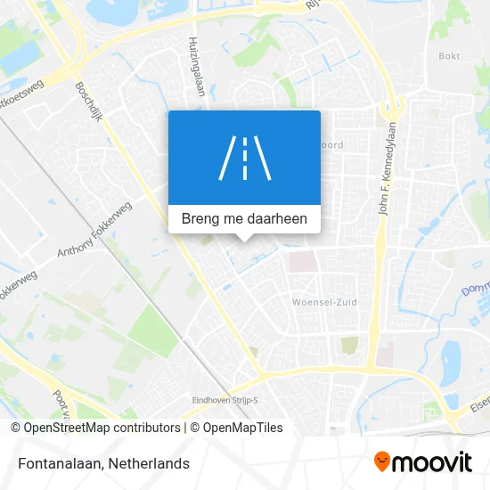 Fontanalaan kaart