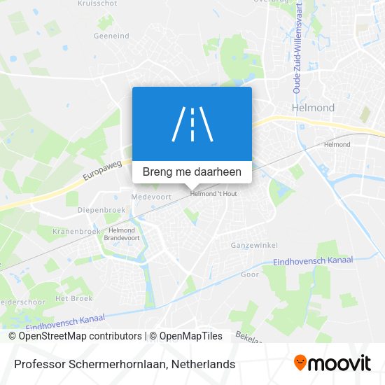 Professor Schermerhornlaan kaart