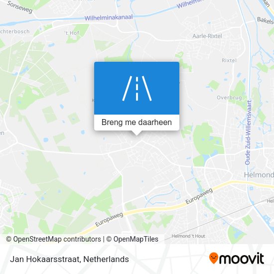 Jan Hokaarsstraat kaart