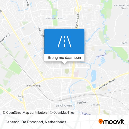 Generaal De Rhoopad kaart