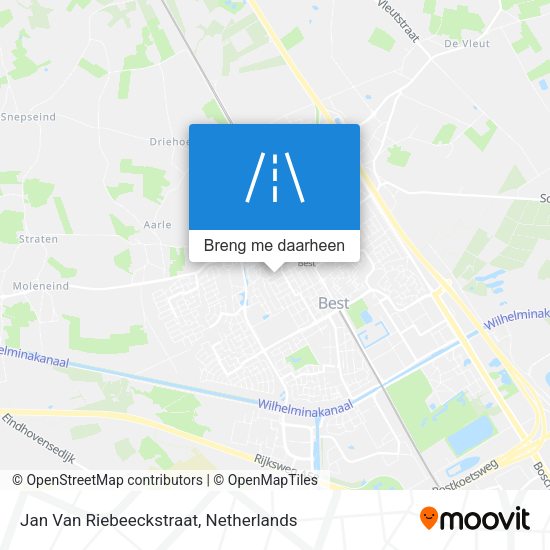 Jan Van Riebeeckstraat kaart