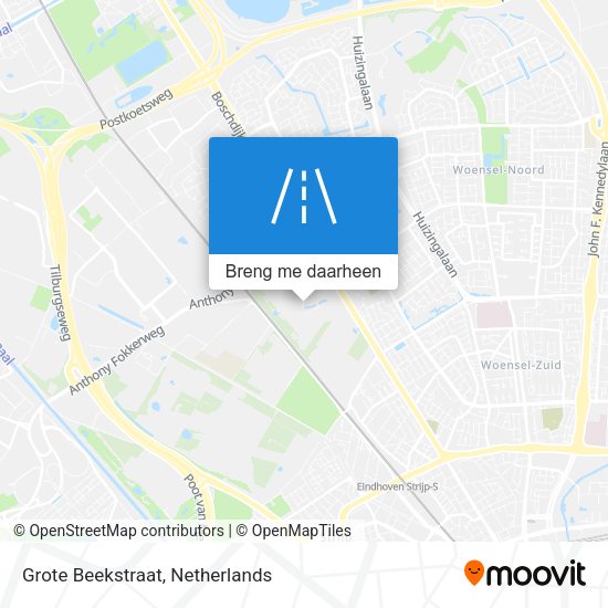 Grote Beekstraat kaart