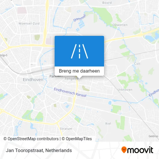 Jan Tooropstraat kaart