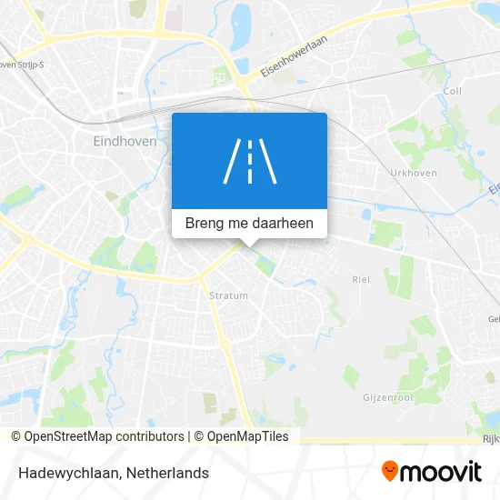 Hadewychlaan kaart