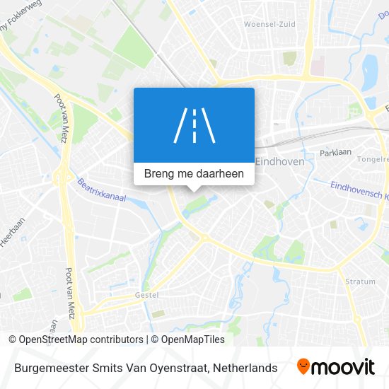 Burgemeester Smits Van Oyenstraat kaart