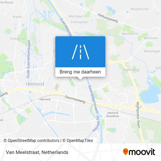 Van Meelstraat kaart