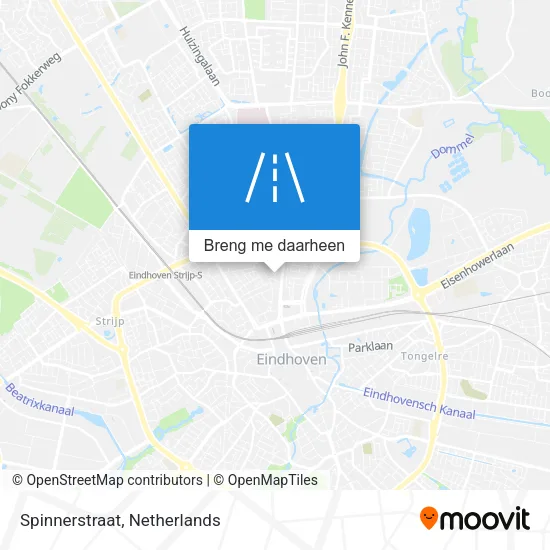 Spinnerstraat kaart