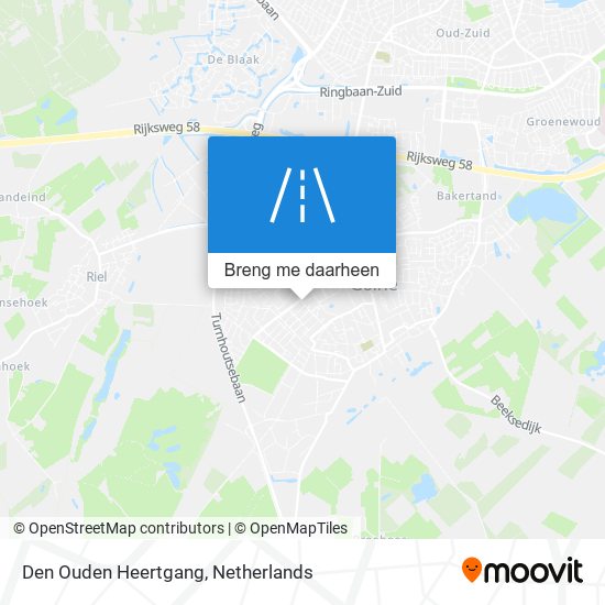 Den Ouden Heertgang kaart