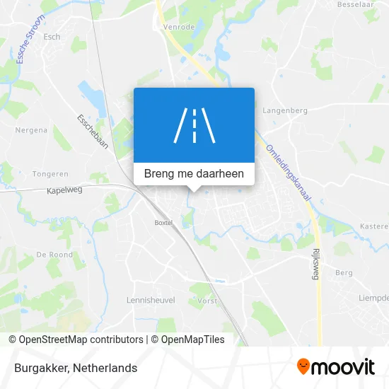 Burgakker kaart