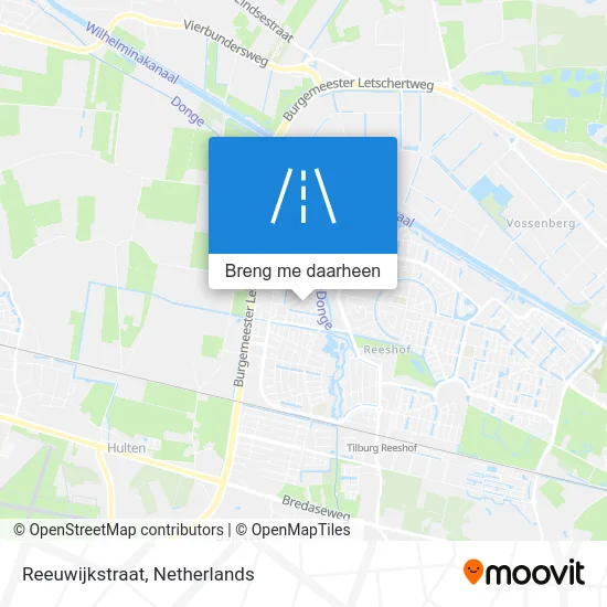 Reeuwijkstraat kaart