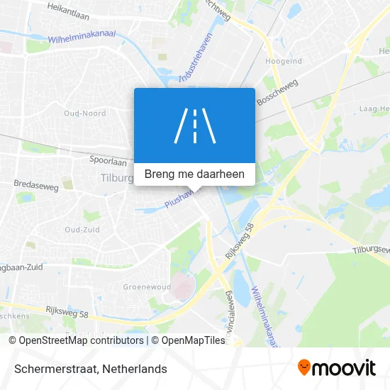 Schermerstraat kaart