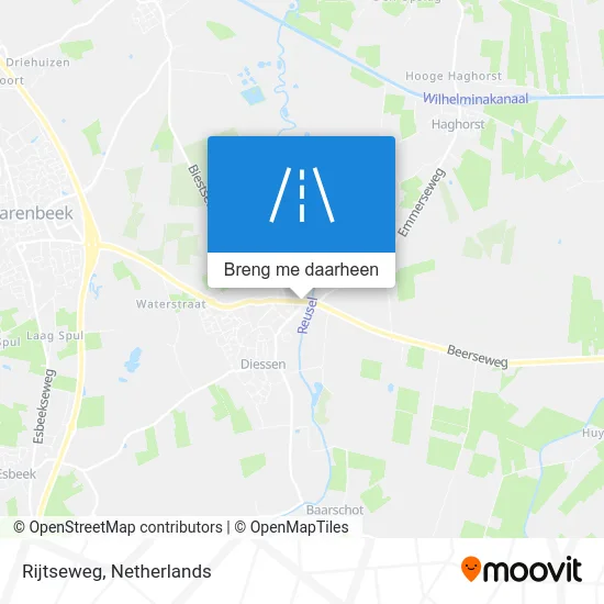 Rijtseweg kaart