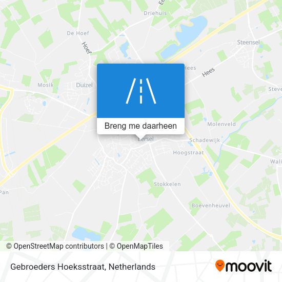 Gebroeders Hoeksstraat kaart