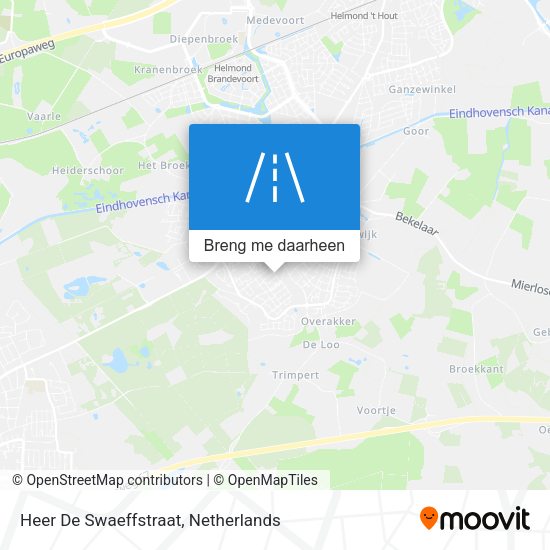 Heer De Swaeffstraat kaart