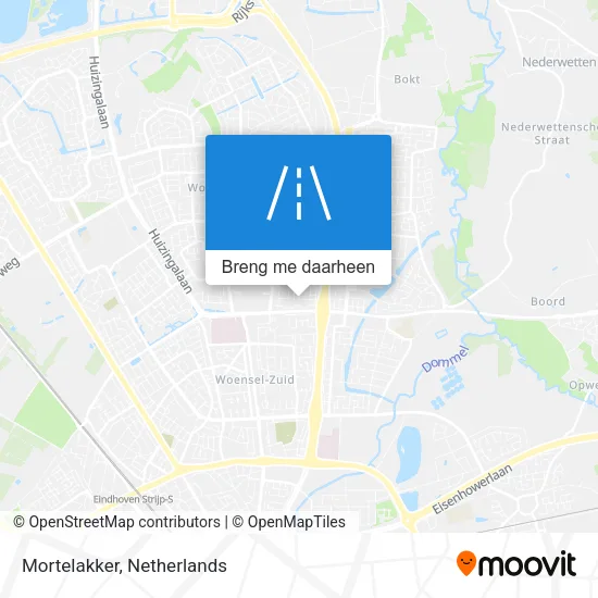 Mortelakker kaart