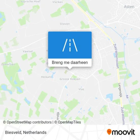 Biesveld kaart