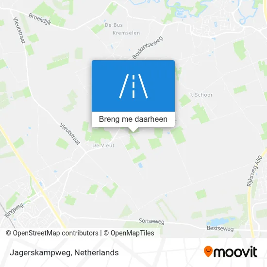 Jagerskampweg kaart