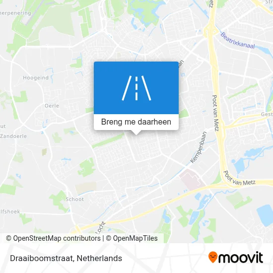 Draaiboomstraat kaart