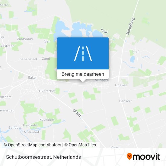 Schutboomsestraat kaart