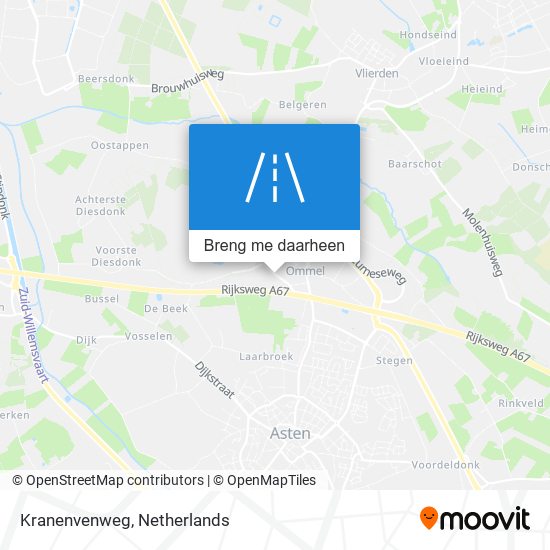 Kranenvenweg kaart