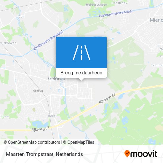 Maarten Trompstraat kaart