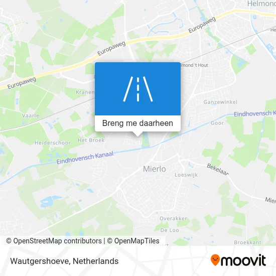 Wautgershoeve kaart