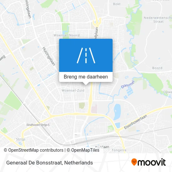 Generaal De Bonsstraat kaart