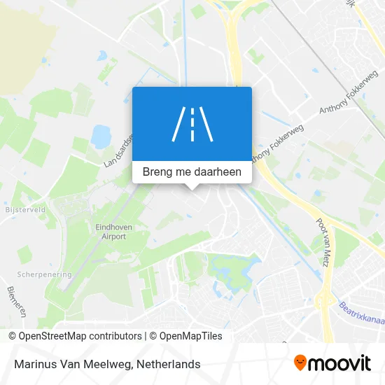 Marinus Van Meelweg kaart