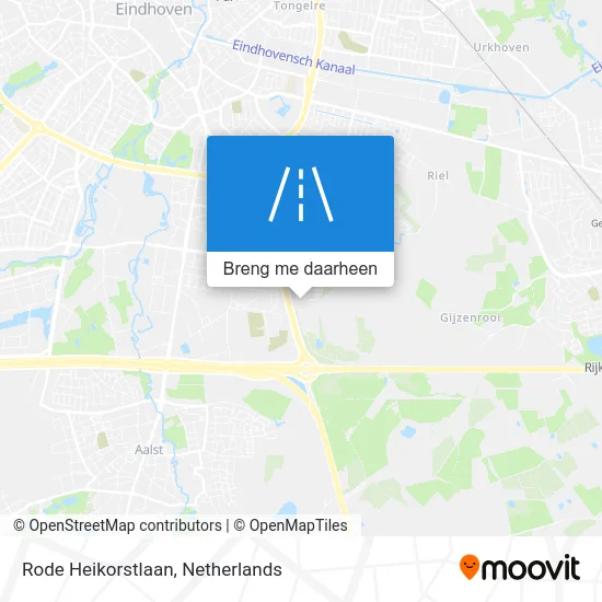 Rode Heikorstlaan kaart