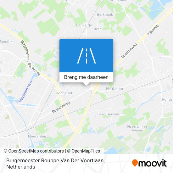 Burgemeester Rouppe Van Der Voortlaan kaart