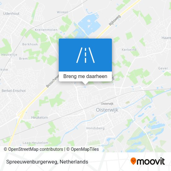 Spreeuwenburgerweg kaart