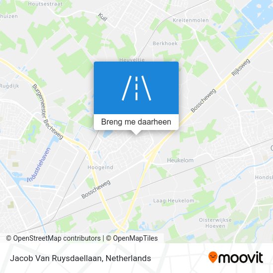 Jacob Van Ruysdaellaan kaart