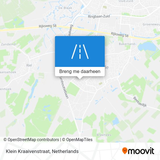 Klein Kraaivenstraat kaart