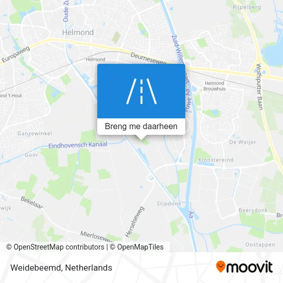 Weidebeemd kaart