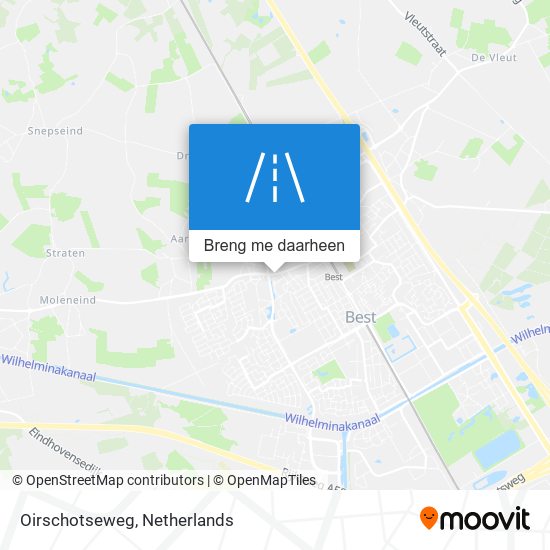 Oirschotseweg kaart