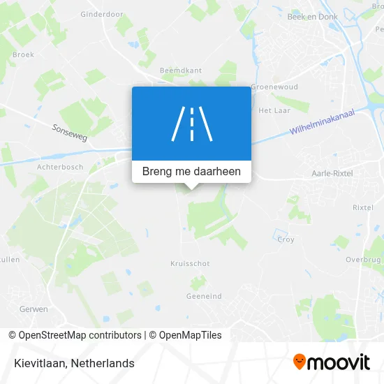 Kievitlaan kaart