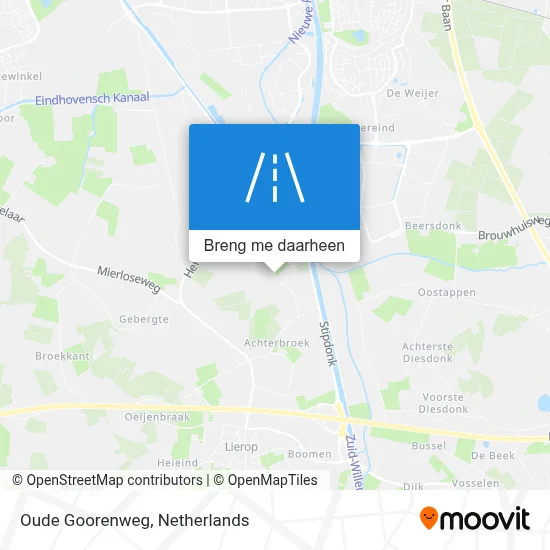 Oude Goorenweg kaart