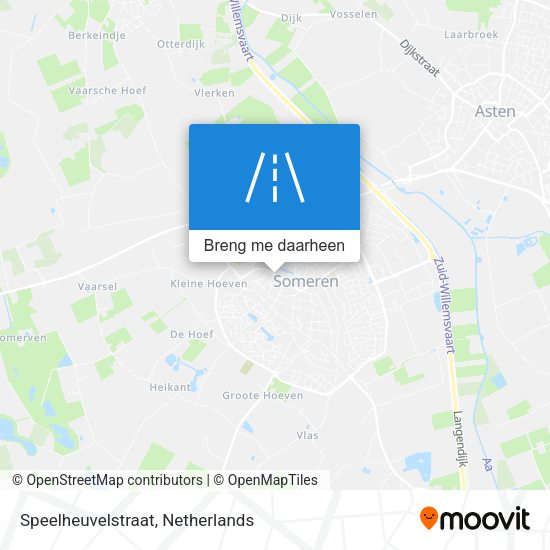 Speelheuvelstraat kaart