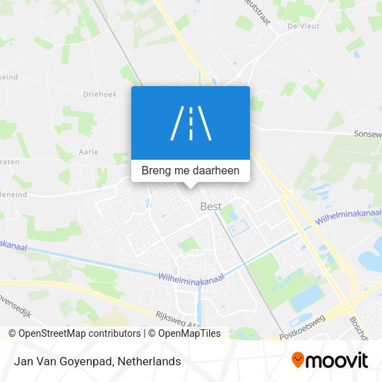 Jan Van Goyenpad kaart
