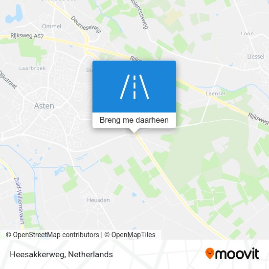 Heesakkerweg kaart