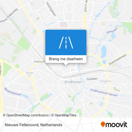 Nieuwe Fellenoord kaart