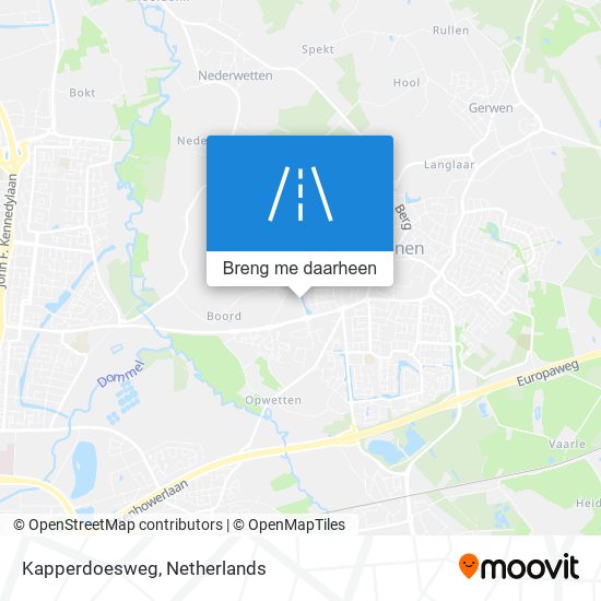 Kapperdoesweg kaart