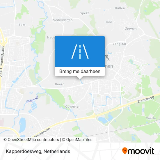 Kapperdoesweg kaart