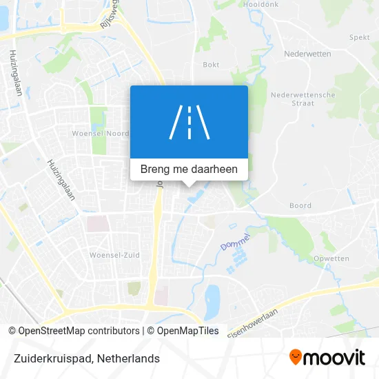 Zuiderkruispad kaart